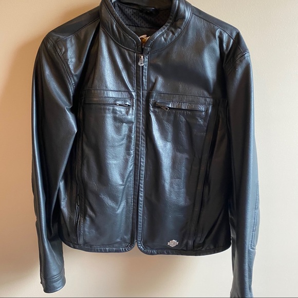 Harley-Davidson Jackets & Blazers - Black Leather Harley-Davidson Jacket